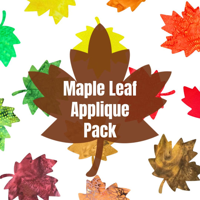 Maple Leaf Applique Precut Fall Fabric Leaves