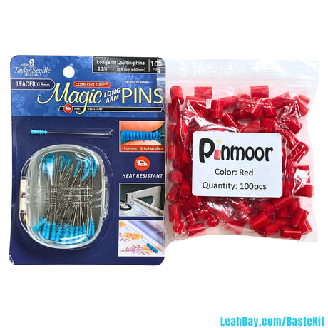 Quilt Basting Kit with Red Pinmoor and Magic Longarm Pins