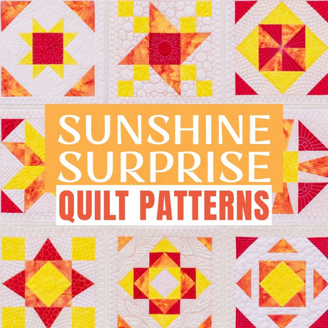 Sunshine Surprise Sampler Quilt Digital Patterns
