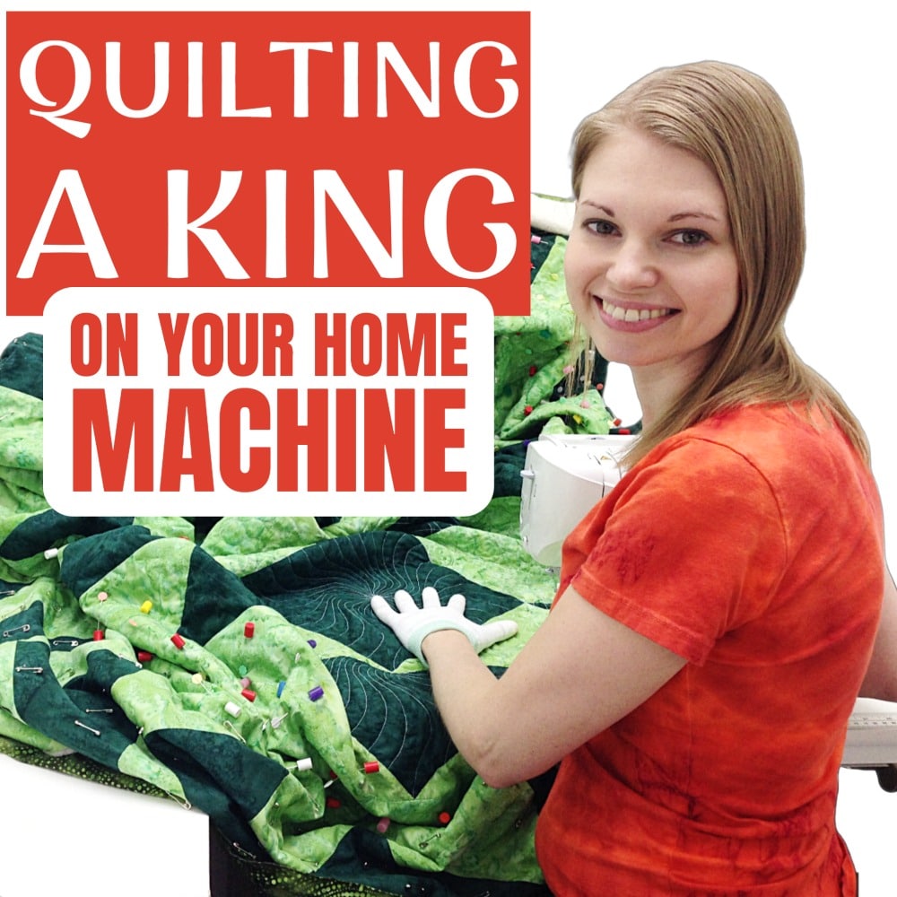 Quilting a King on Your Home Machine – LeahDay.com