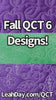 6 Autumn Edge-to-Edge Designs QCT 6