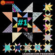 Friendship Sampler Quilt Along Block Scrappy Stars
