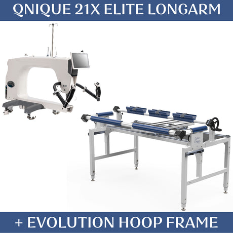 Qnique 21X Elite Long Arm Quilting Machine with 5 Foot Frame