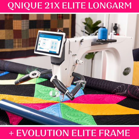 Qnique 21X Elite Long Arm Quilting Machine with 7 Foot Frame